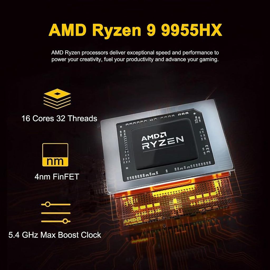 ASUS ROG Strix G18 G814 Gaming Laptop 18' 2.5k (2560x1600) 240Hz (100% DCI-P3) AMD 16-core Ryzen 9 9955HX (>i9-14900HX) 64GB DDR5 2TB SSD GeForce RTX 5070 4-Zone RGB Backlit Wi-Fi6E Win11Pro ICP Hub