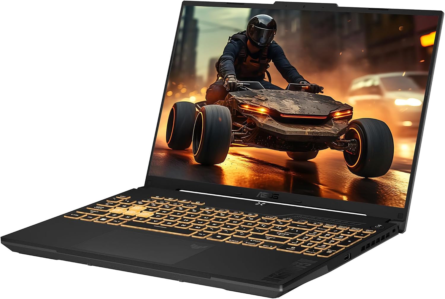 ASUS TUF F16 Gaming Laptop, Intel 5-210H, 64 GB DDR5 RAM, 2 TB PCIe SSD, 16'' FHD+ (1920x1200, WUXGA) 144Hz IPS Display, Nvidia G-Force RTX 4050, 1-Zone RGB Backlit Keyboard, W11 Pro, Mecha Gray