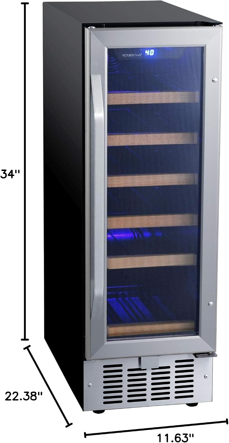 EdgeStar CWR182SZ 12 Inch Wide 18 Bottle Built-In Wine Cooler
