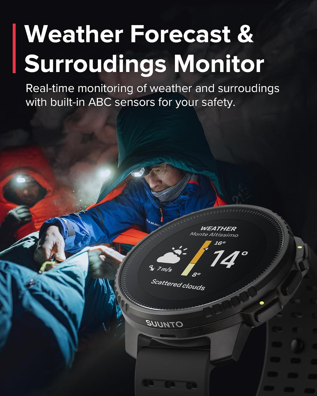 SUUNTO Vertical GPS Adventure Watch, Activity Tracker w/Dual-Band GNSS & Offline Maps, Supports 95+ Sports, Training Metrics & Recovery Insights, Solar Charging Opt. for 1yr Daily Use