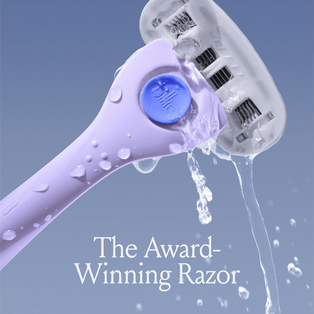 Billie Razors for Women Shave Kit – Women's Razor + 4 x 5-Blade Razor Refills + Magnetic Holder – DreamPop,(Pack of 12)