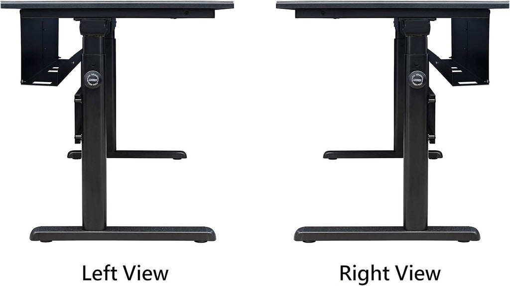 Thermaltake Tt Gaming Level 20 Gt Battlestation Computer Gaming Desk, Adjustable Heights, Scratch Resistant Surface, Full-Sized Desk Mat, GD-LBS-BRHANX-01 , Black