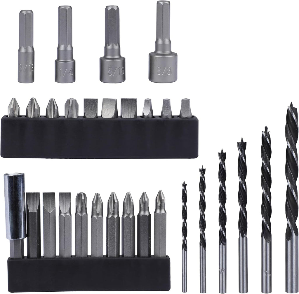BLACK+DECKER 20V MAX Drill & Home Tool Kit, 34 Piece (BDCD120VA), Orange