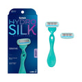 Schick Hydro Silk Sensitive Women's Razor | 5-Blade Razors for Women Sensitive Skin | Womens Razors-Sensitive Skin-| 1 Handle & 2 Razor Blade Refills,(Pack of 12)