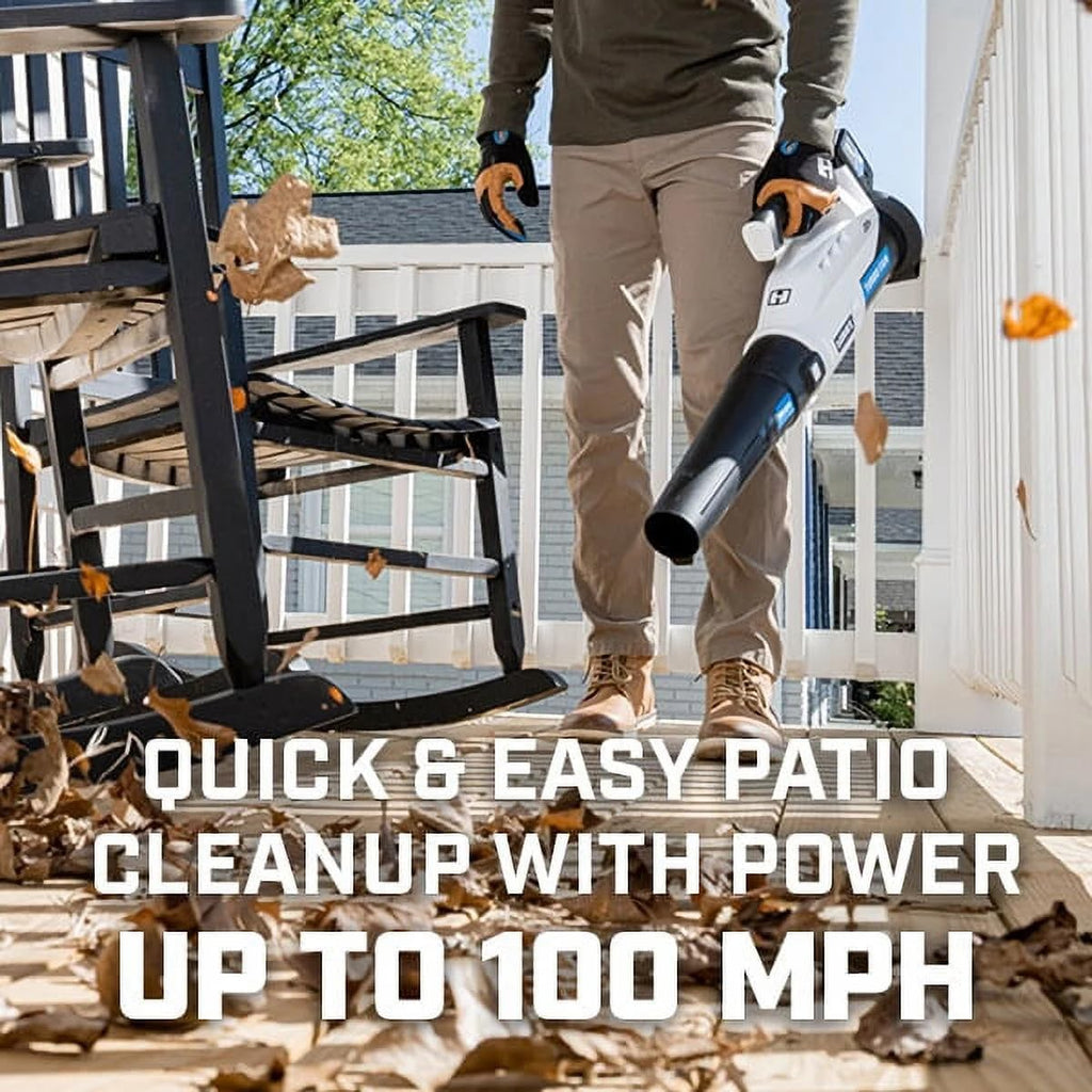 HART 20 Volt 13' Cordless Trimmer & Blower Combo Kit, Lightweight, Battery Powered Lawn Care Set