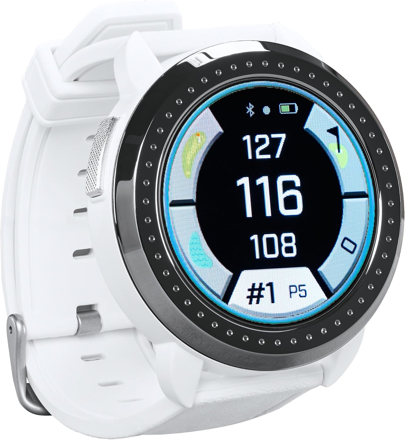 Bushnell Golf iON Elite GPS Watch – Color Touchscreen, Slope‑Adjusted Yardages, 38,000+ Courses, Shot Tracker, USB‑C, Magnetic Charger