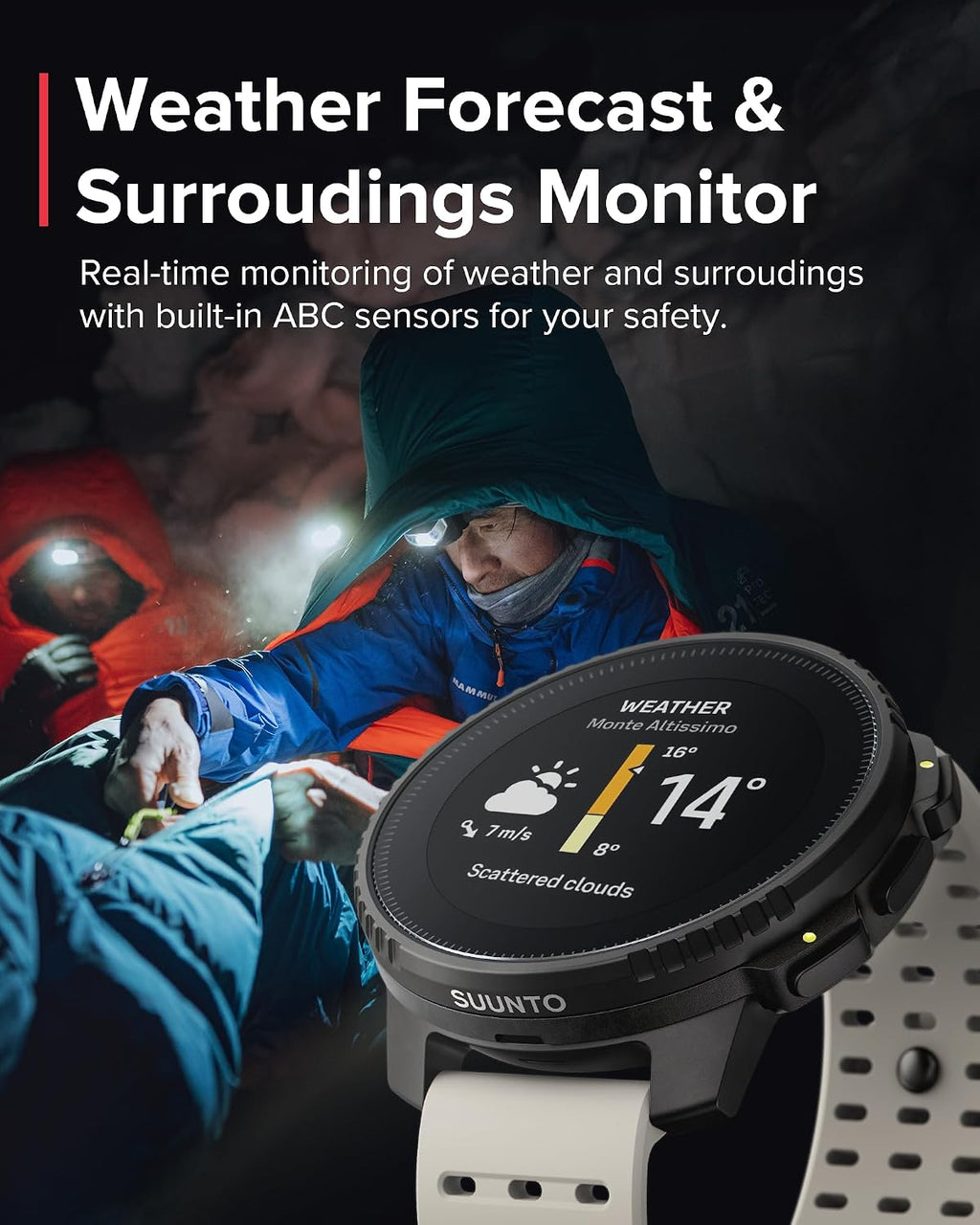 SUUNTO Vertical GPS Adventure Watch, Activity Tracker w/Dual-Band GNSS & Offline Maps, Supports 95+ Sports, Training Metrics & Recovery Insights, Solar Charging Opt. for 1yr Daily Use
