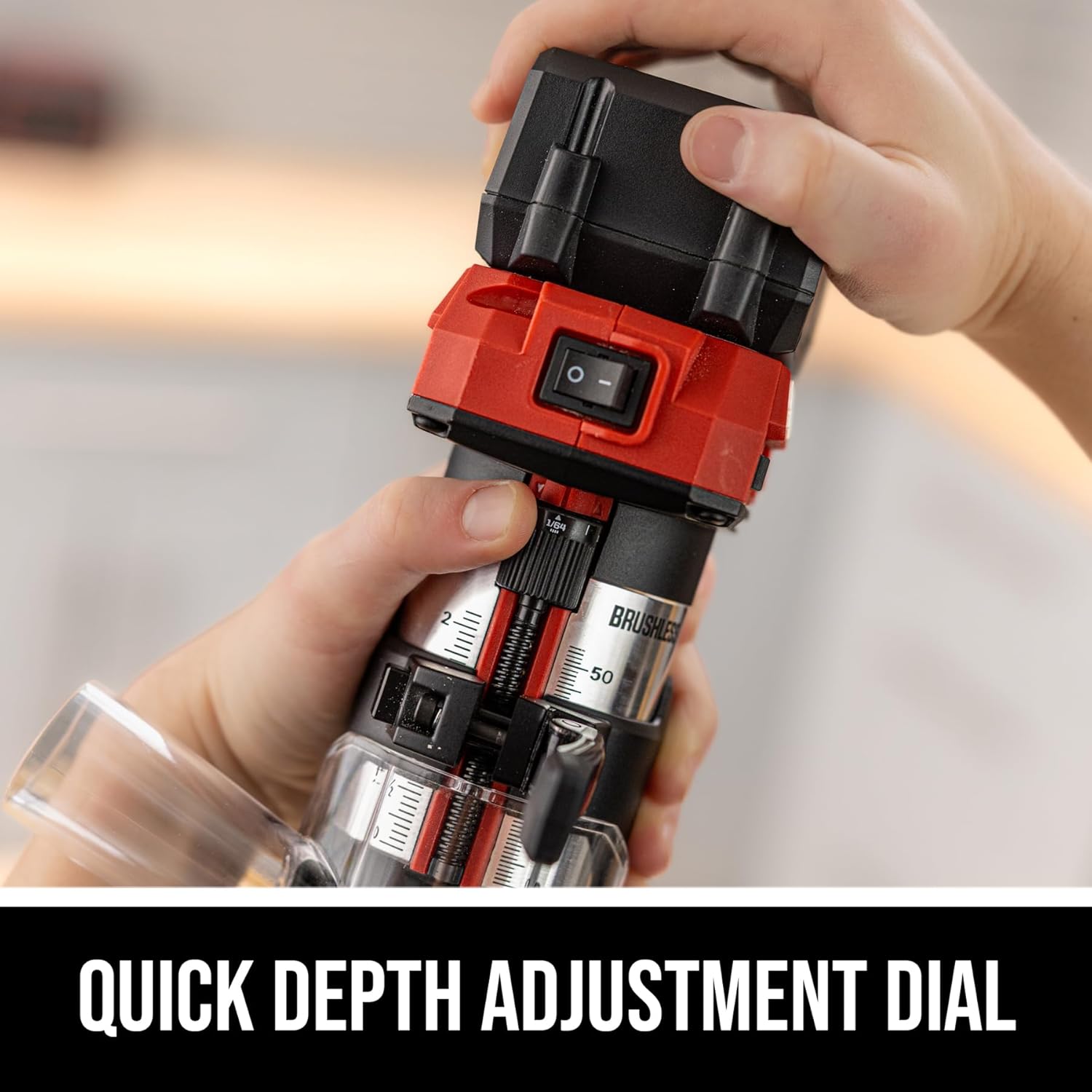 SKIL 20V Brushless Compact Router Kit Including 4.0Ah Battery and 1 Hour Charger-RT1430B-10