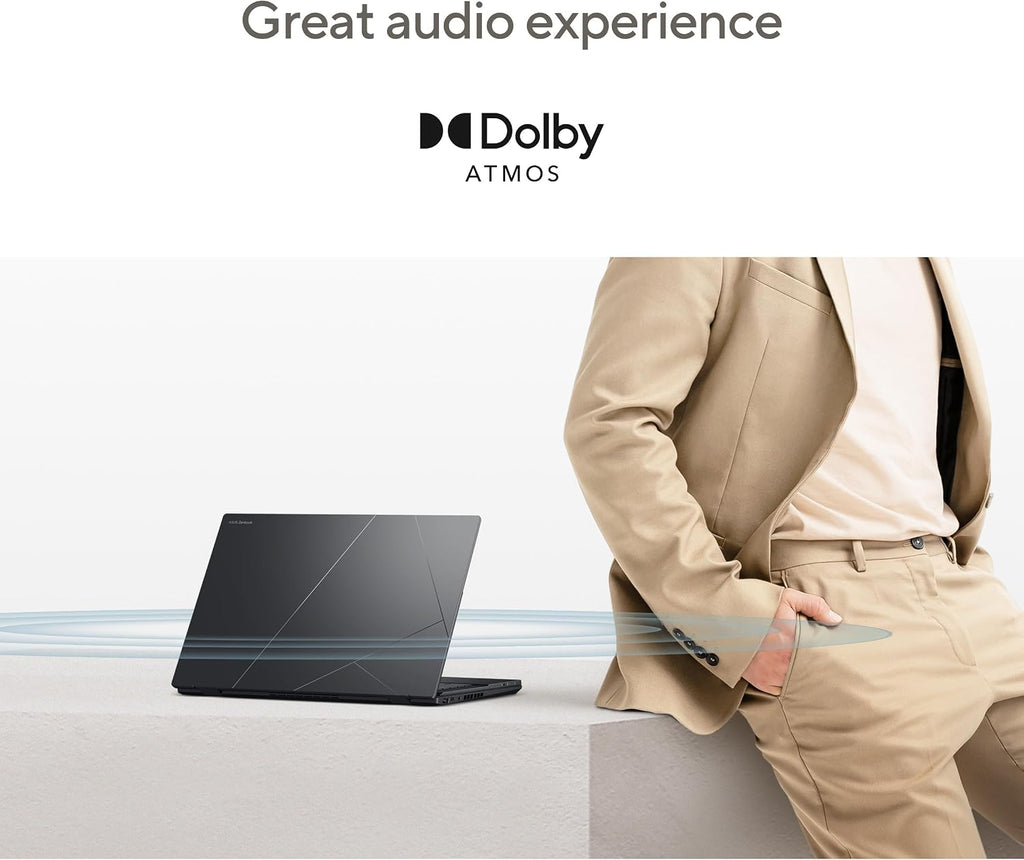 ASUS Zenbook Duo Dual 14' OLED 3K 120Hz Touchscreen Laptop Intel Core Ultra 7 255H 32GB RAM 1TB SSD Inkwell Gray