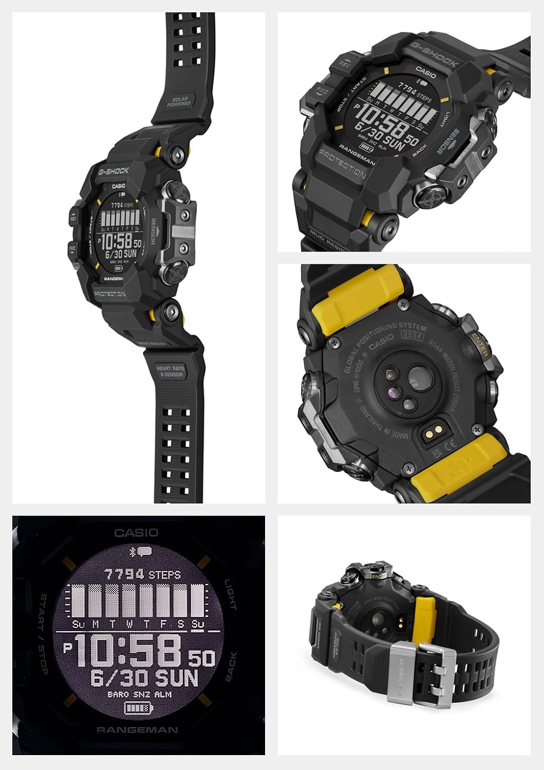 G-Shock CASIO Master of G - Land Rangman GPR-H1000-1JR Black Mens Watch (Japan Domestic Genuine Product)