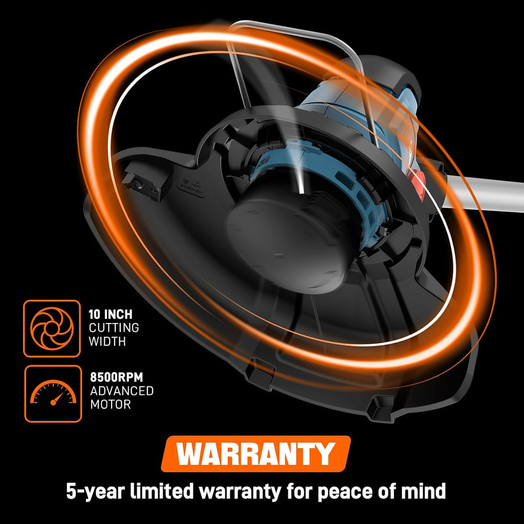 SENIX X2 20 Volt Max* 3-Piece Cordless Power Tool Combo Kit with Battery Powered 10' String Trimmer, Variable Speed Leaf Blower, 21' Hedge Trimmer, Includes 2 Batteries & Battery Charger (S2K3B2-01)
