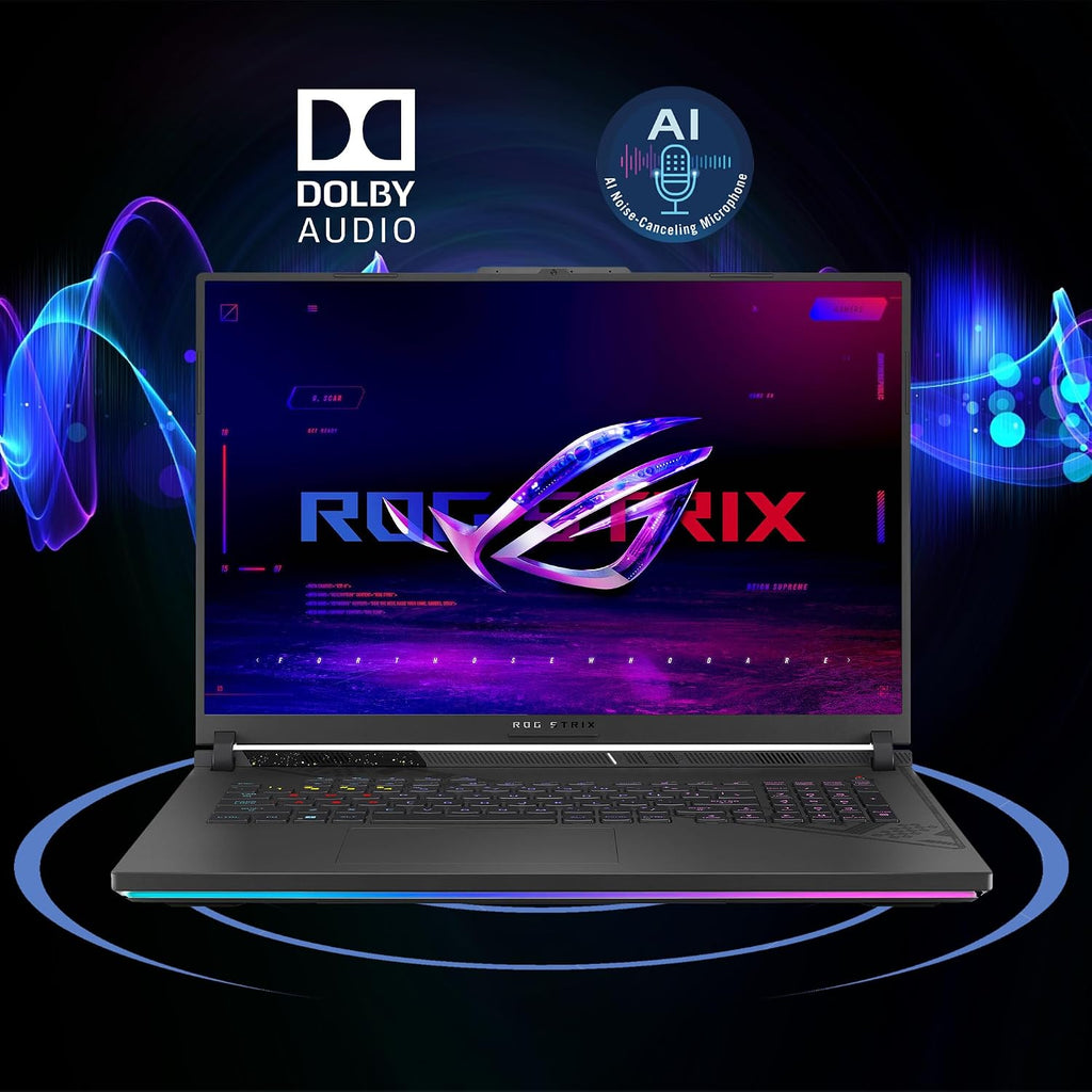 ASUS ROG Strix G18 G814 Gaming Laptop 18' 2.5k (2560x1600) 240Hz (100% DCI-P3) AMD 16-core Ryzen 9 9955HX (>i9-14900HX) 32GB DDR5 2TB SSD GeForce RTX 5070 4-Zone RGB Backlit Wi-Fi6E Win11Pro ICP Hub