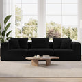 Novilla 106' Modular Sectional Sofa, Modern Cloud Sectional Couch with Smarts Coil® Support, Upholstered Boneless Couch for Living Room Apartments Bedroom, No Assembly Required (3 Seat)
