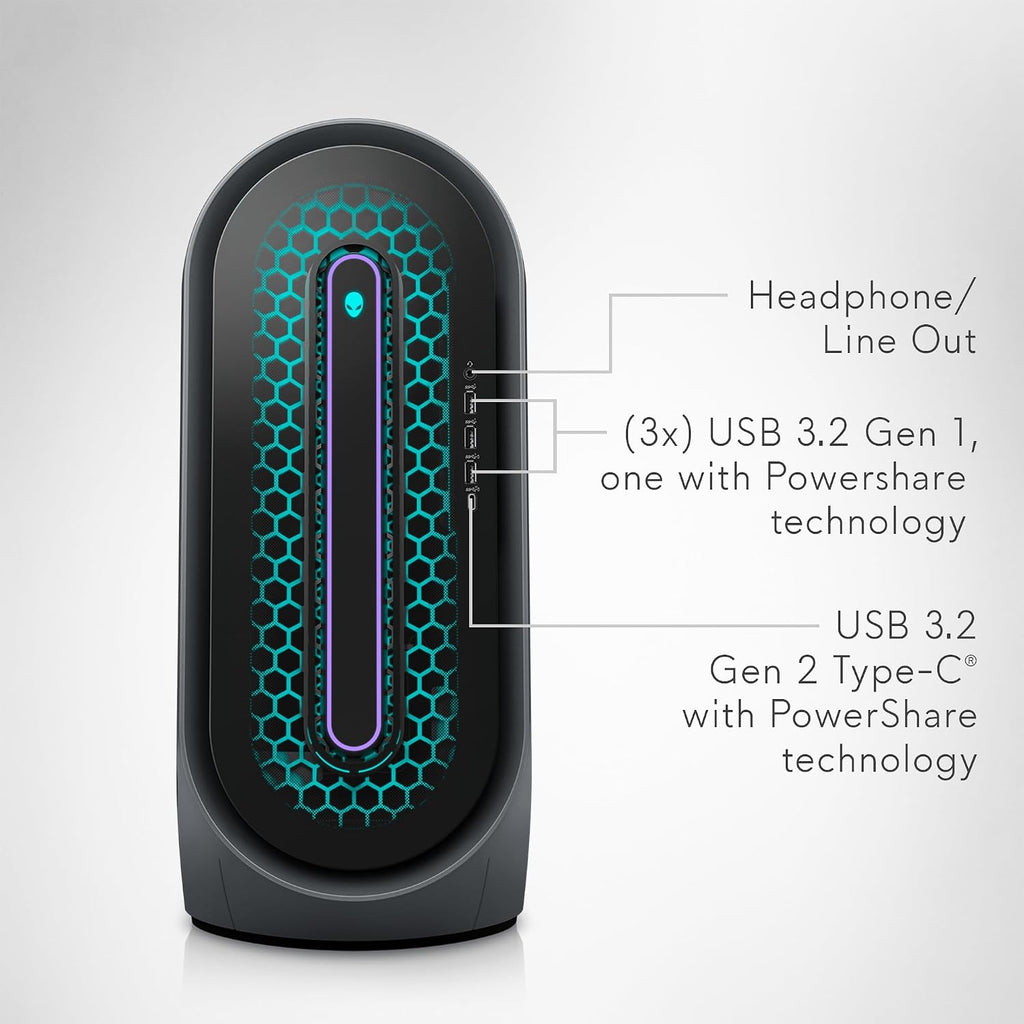 Alienware Aurora R15 Gaming Desktop - Intel Core i9-13900F, 32GB DDR5 RAM, 1TB SSD, NVIDIA RTX 4070 Ti GDDR6X, Liquid Cooling, Windows 11 Home - Dark Side of The Moon