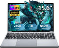 Gaming Laptop, 15.6' Laptop Computer with 24GB DDR4 1TB SSD, N5095 Quad-Core up to 2.9GHz, Lap top with Backlit KB, Fingerprint, FHD 1920 * 1080, WiFi5, BT4.2, Mini HDMI, Win 11 Pro, Business Laptops
