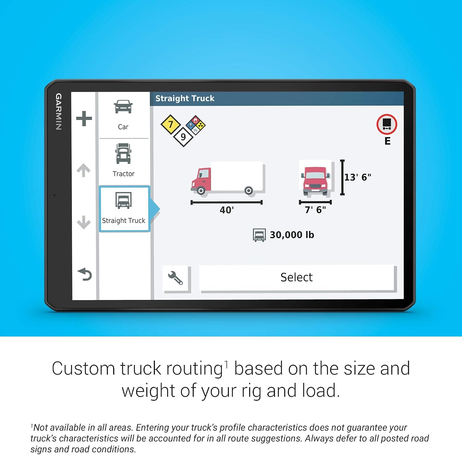 Garmin dēzl OTR1000, 10-inch GPS Truck Navigator, Easy-to-read Touchscreen Display, Custom Truck Routing and Load-to-dock Guidance (Renewed)
