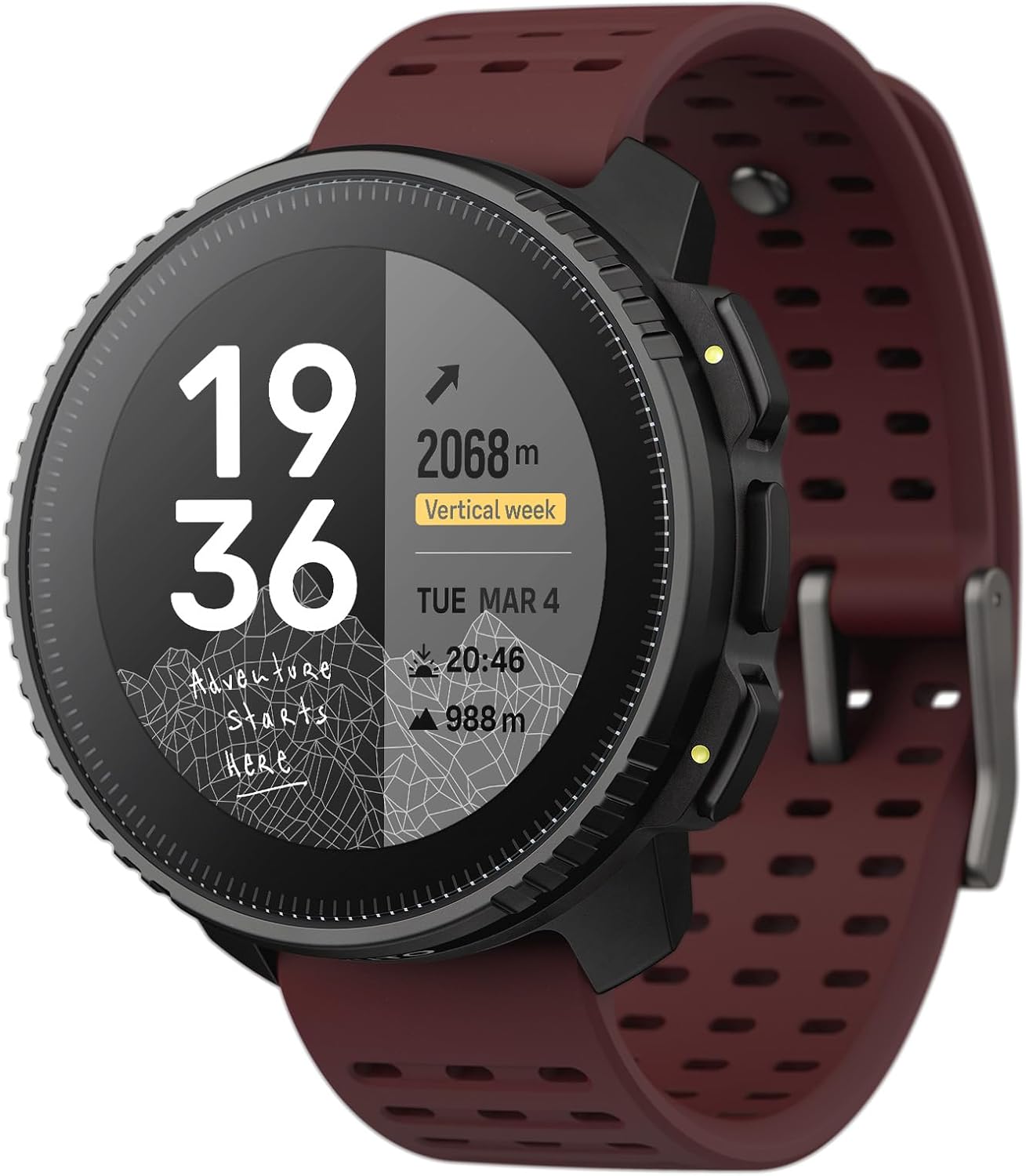 SUUNTO Vertical GPS Adventure Watch, Activity Tracker w/Dual-Band GNSS & Offline Maps, Supports 95+ Sports, Training Metrics & Recovery Insights, Solar Charging Opt. for 1yr Daily Use