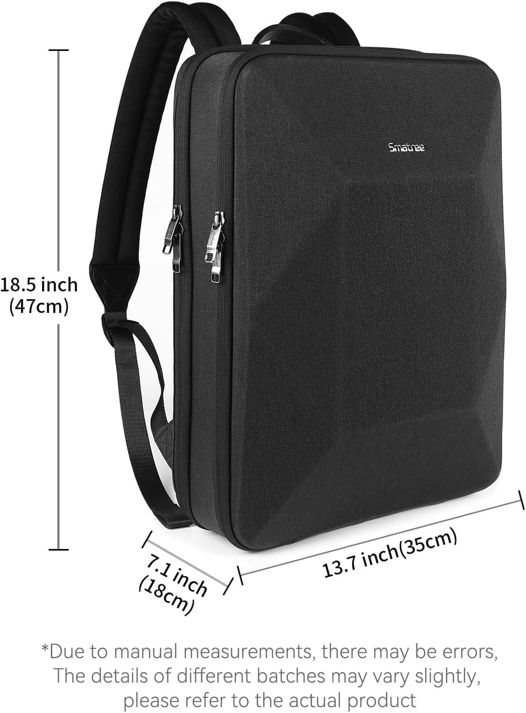 Smatree 17-18inch Hard Travel Men Gaming Laptop Bag for Alienware 18 Area-51/x17 R2, ASUS Vivobook 17/TUF Gaming A17/F17, MSI Stealth 18 AI/Titan 18/CreatorPro X18, Lenovo V17/HP Laptop 17 Backpack