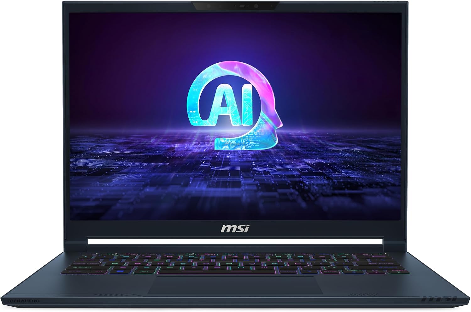 msi Stealth 14 AI Studio 14' 165Hz FHD+ Gaming Laptop: Intel Core Ultra 9-185H, NVIDIA Geforce RTX 4060, 32GB DDR5, 1TB NVMe SSD, Thunderbolt 4, Win 11 Pro: Star Blue A1VFG-091US