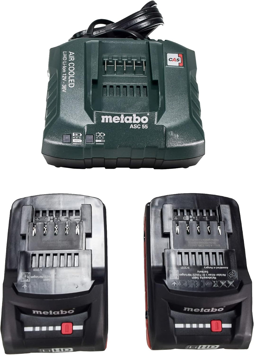 Metabo 685184620 18V Brushless Lithium-Ion 1/2 in. Cordless Hammer Drill and 1/4 in. Impact Driver Combo Kit with 2 Batteries (4 Ah)