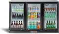 ICECASA 52.6' W Beverage Refrigerators 3 Glass Door Back Bar Refrigerator Commericial Undercounter cooler Wine Merchandiser 11.7 Cu.ft for Soda Beer