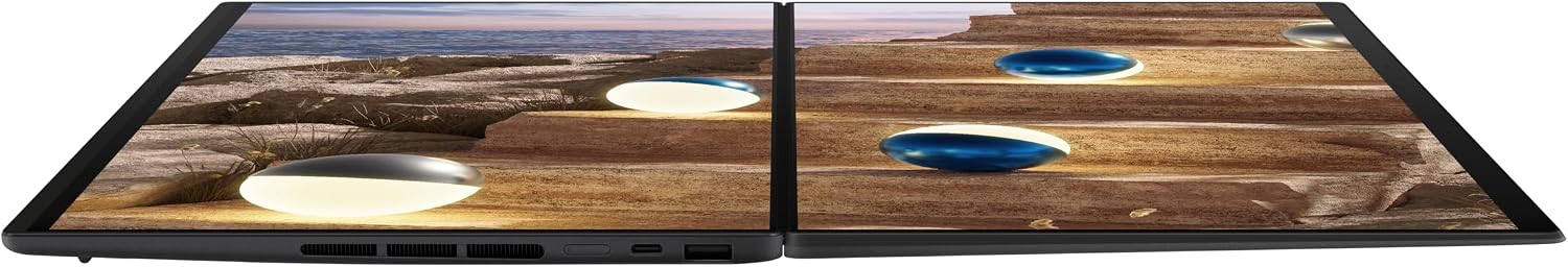 ASUS Zenbook Duo Laptop (2026), Dual 14' OLED 3K 144Hz Touch Display, Intel Core Ultra 9 Processor 386H, Intel Graphics, 32GB RAM, 1TB SSD, Sleeve and Stylus Included, WiFi 7, Windows 11, Moher Gray