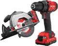 CRAFTSMAN V20 Cordless Power Tool Combo Kit, with Drill/Driver, Circular Saw, 2 Batteries and Charger (CMCK202C2)