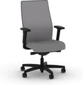 HON Ignition 2.0 Mid‑Back Ergonomic Office Chair, Mesh Task Seating with Lumbar Support, Advanced Synchro‑Tilt, Height and Width Adjustable Arms, Black Frame, Frost