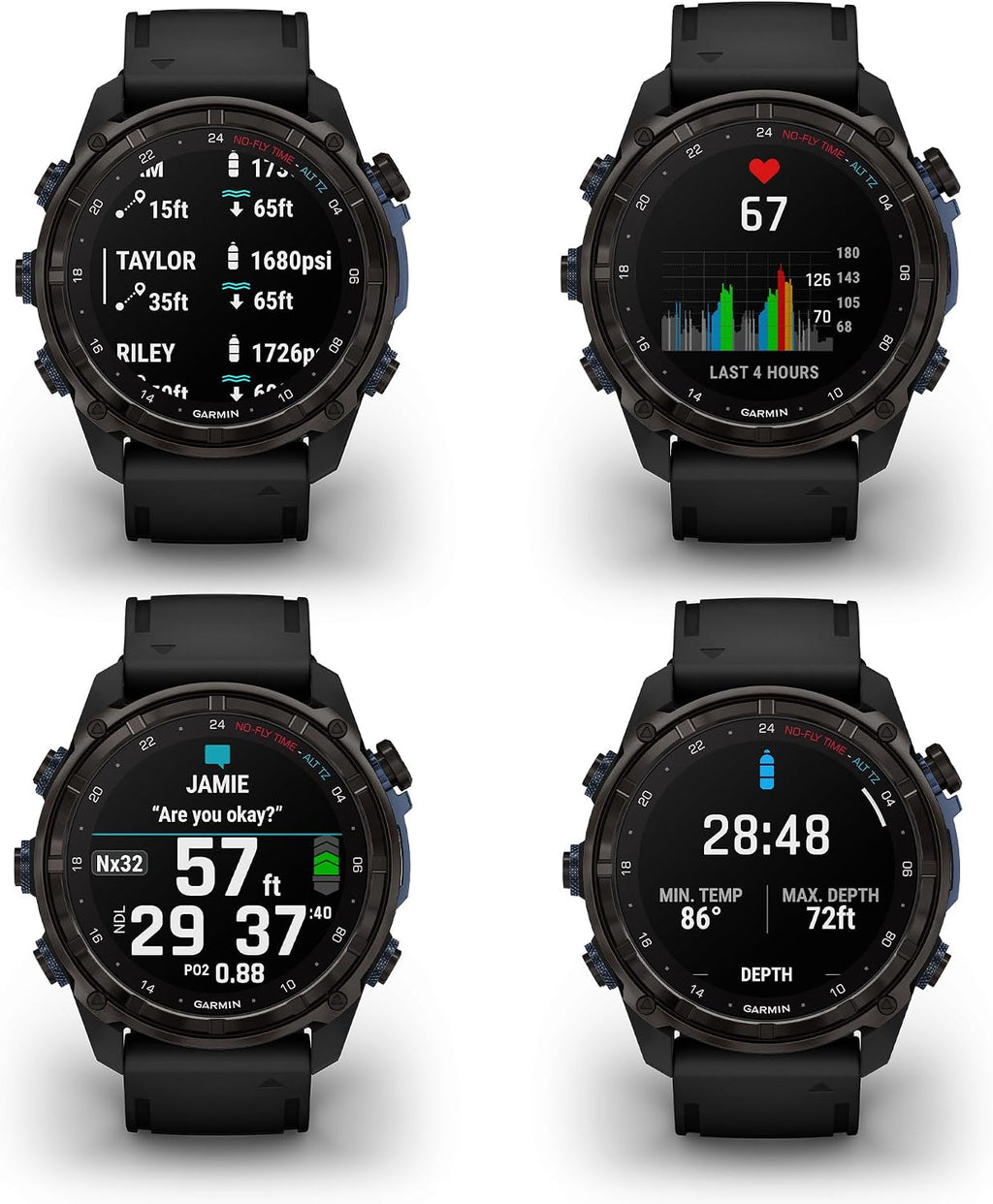 Garmin Descent Mk3i, Dive Computer Smartwatch 51MM, Carbon Gray DLC Titanium with Black Silicone Band, Air Integration and Multisport GPS Training Fitness Watch Bundle with Accessories