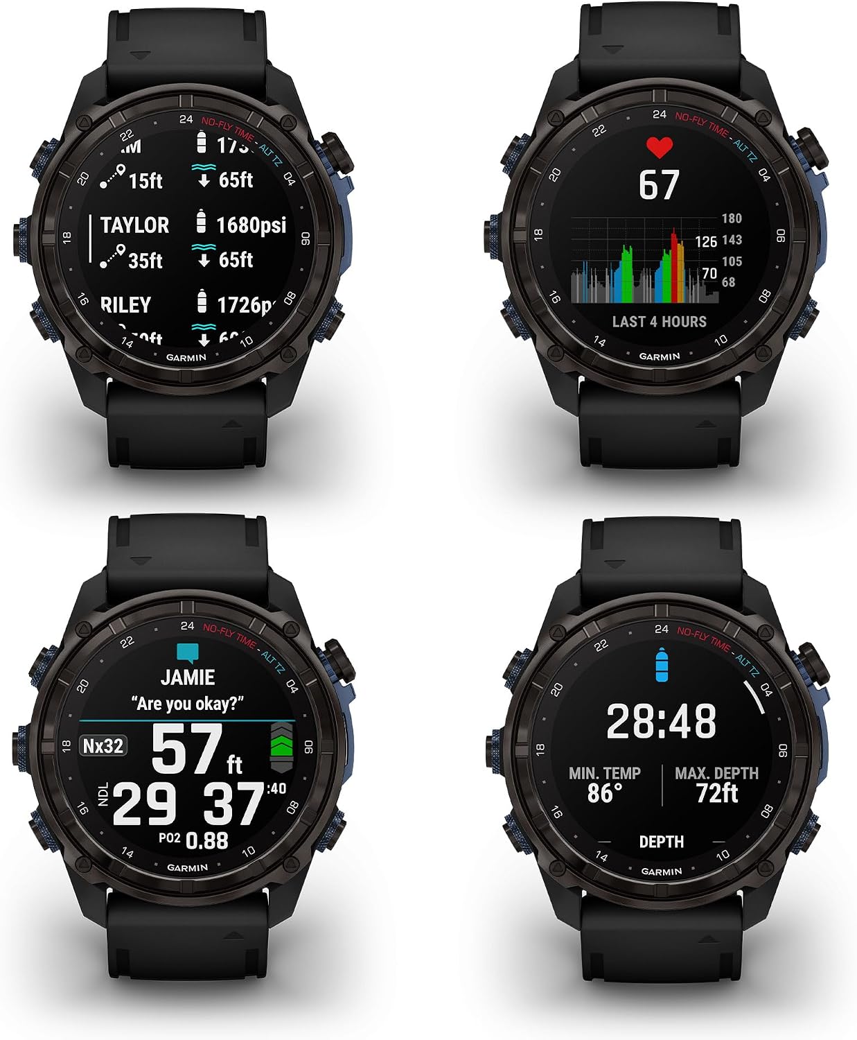 Garmin Descent Mk3i, Dive Computer Smartwatch 51MM, Carbon Gray DLC Titanium with Black Silicone Band, Air Integration and Multisport GPS Training Fitness Watch Bundle with Accessories