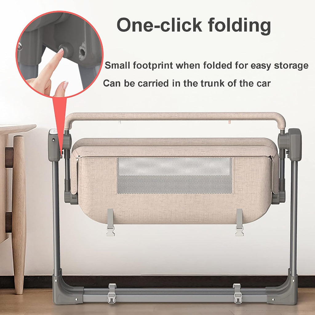 Electric Baby Swing,baby rocker,Rocking Chair Electric Cradle Baby Swing Bed,Adjustable Bedside Cribs,Automatic Rocking Recliner Crib Basket, Baby Safe Bed,Best Baby Bed For Infant Newborn Unisex
