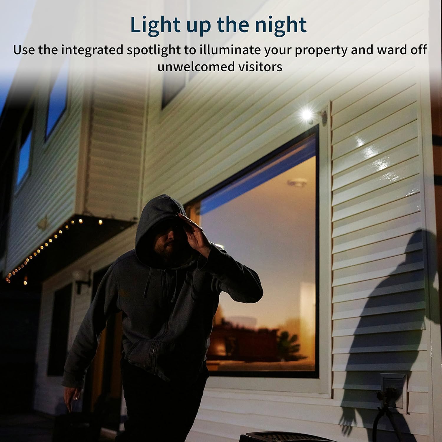 Arlo Pro 5S 2K Wireless Camera with Spotlight, Color Night Vision, Motion Detection, Dual-Band Wi-Fi, 2-Way Audio, Integrated Siren, White, 4 Pack, VMC4460P (Renewed)