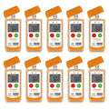 Frigga M2D 10 Pack Multi-Use Temperature Data Logger USB Digital Temperature Recorder Reusable 14400 Points High Accuracy Thermometer Logger PDF CSV Report