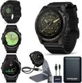 Garmin tactix 7 AMOLED Edition Tactical Military GPS Smartwatch | Touchscreen, Stealth Mode, Flashlight, Multicontinent Mapping, Weather, Health Metrics, with Signature Series Power Bundle