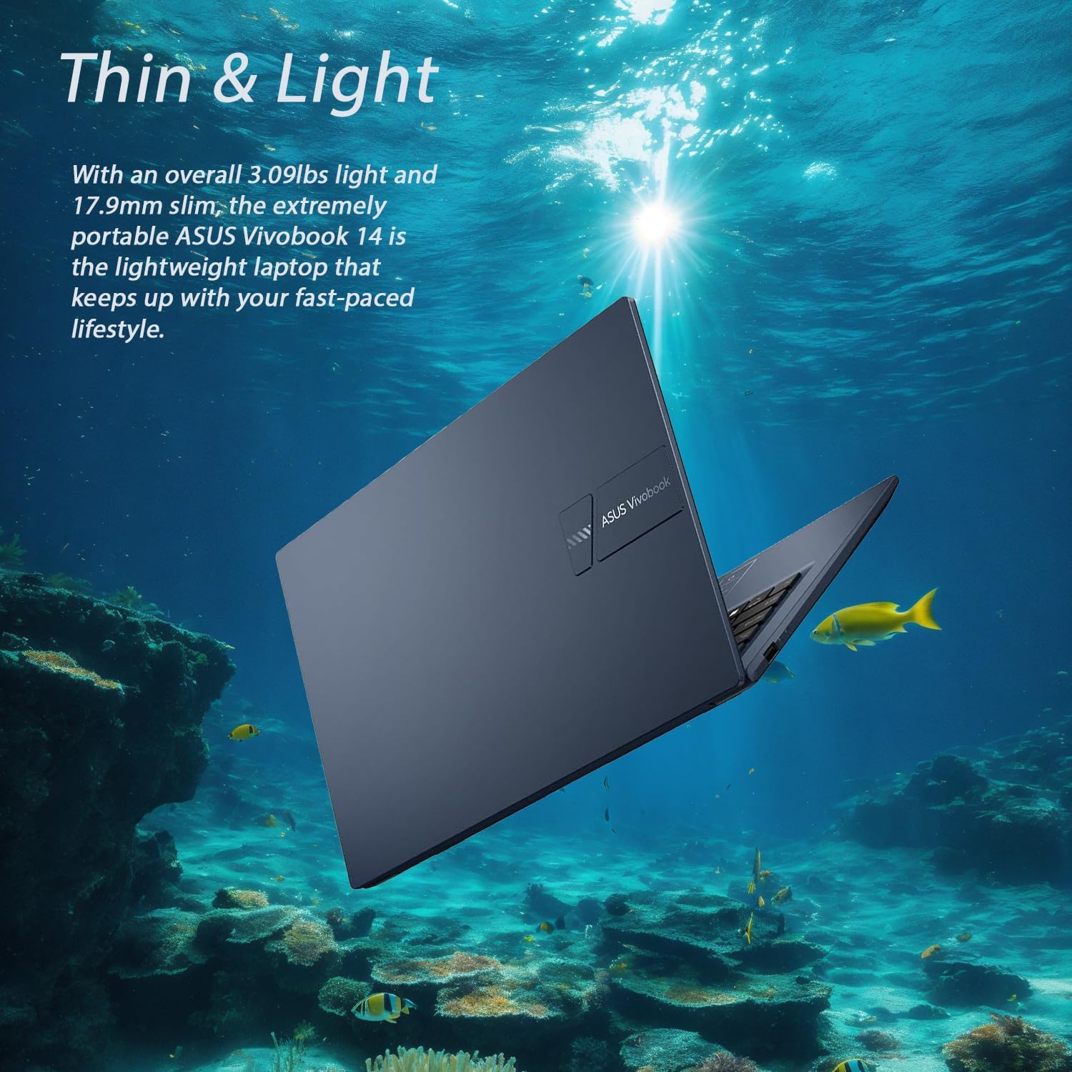ASUS VivoBook Laptop | Intel 13th Generation 6 Core Processor Up to 4.5GHz (Beat i7-1195G7) | 40GB RAM | 2TB PCIe SSD | 14' FHD Display | Bluetooth | HDMI | Thin & Light | Windows 11