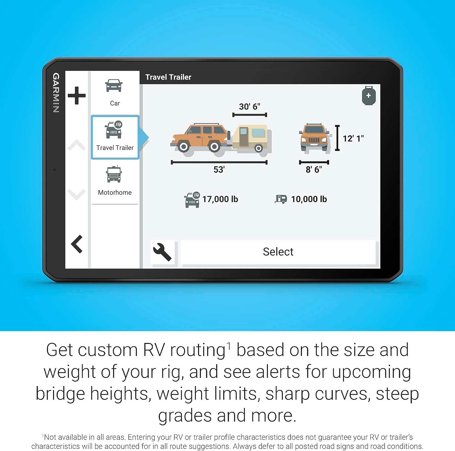 Garmin RV 895, Large, Easy-to-Read 8' GPS RV Navigator, Custom Routing, High-Resolution Birdseye Satellite Imagery, Directory of Parks and Services, Landscape or Portrait View Display