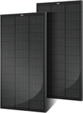 RICH SOLAR Premium 2 Pack of 100 Watt 12 Volt Monocrystalline Solar Panel All Black