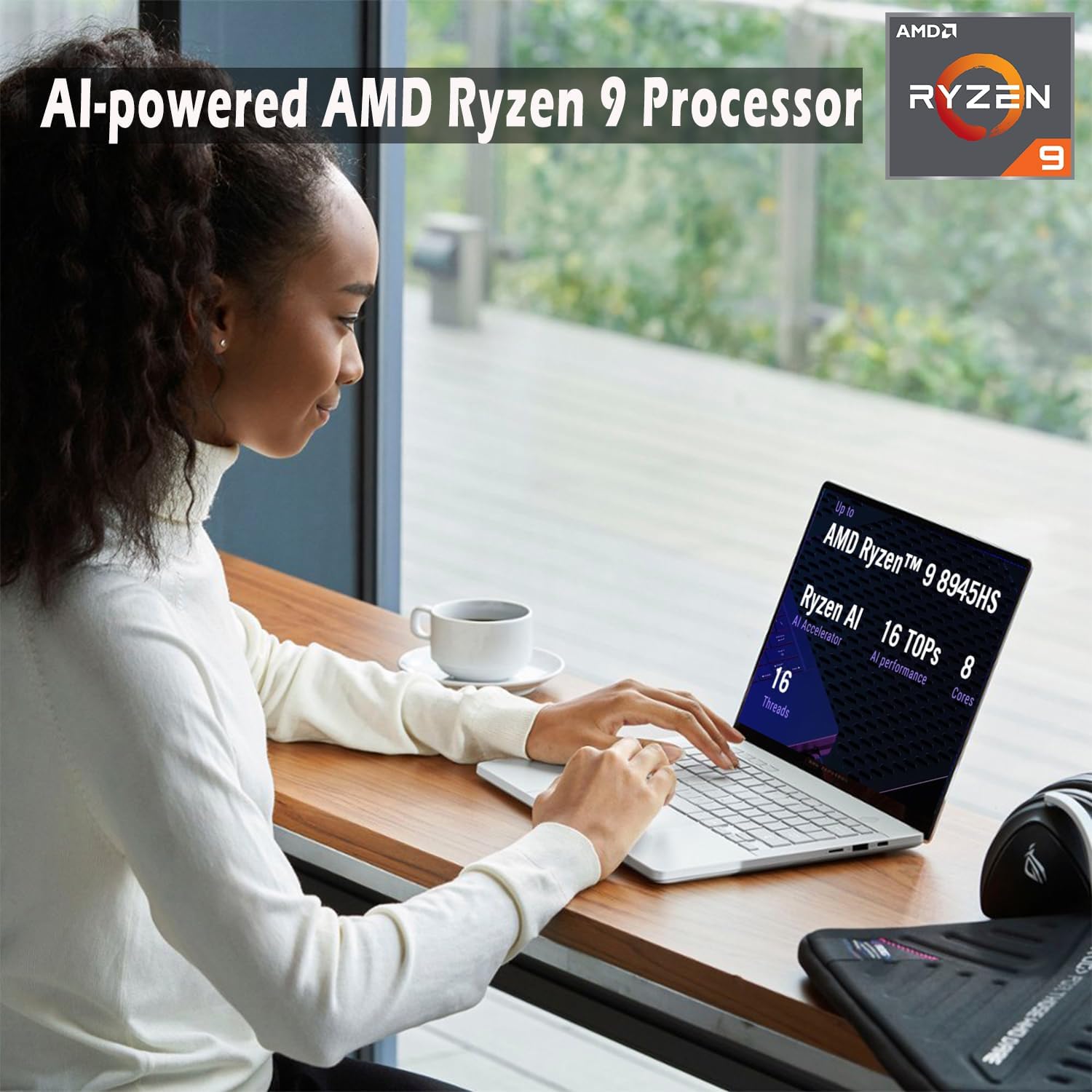 ASUS 2024 MUX ROG Zephyrus G14 14' OLED 120HZ 3K(2880 x 1800) Gaming Laptop - AMD RYZEN 9 8945HS - NVIDIA GEFORCE RTX 4060-1TB SSD – Win 11 Home-W/Mouse PAD