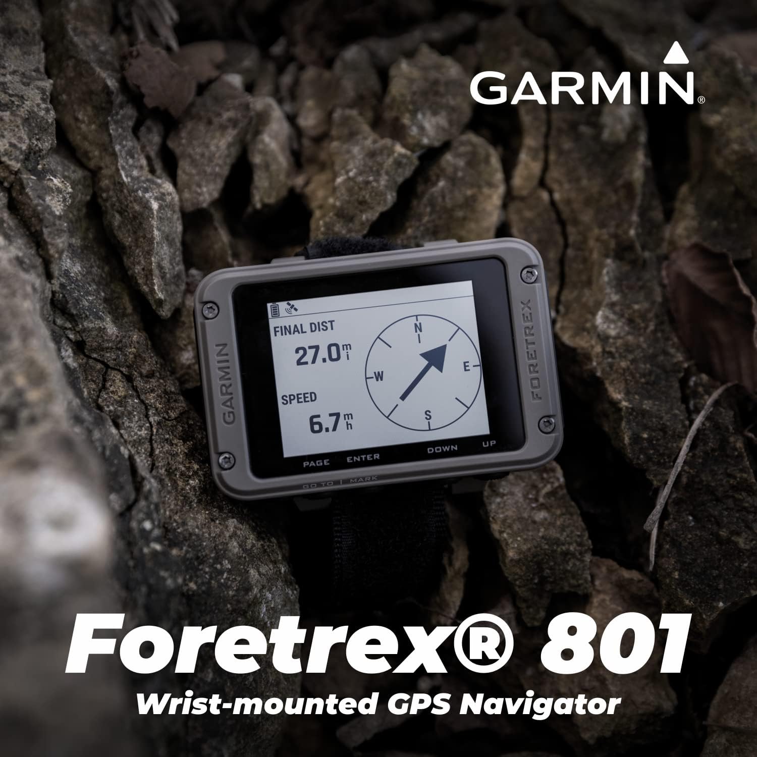 Garmin Foretrex 801 Wrist-Mounted GPS Navigator with Tactical Features, No Strap with Wearable4U E-Bank Bundle