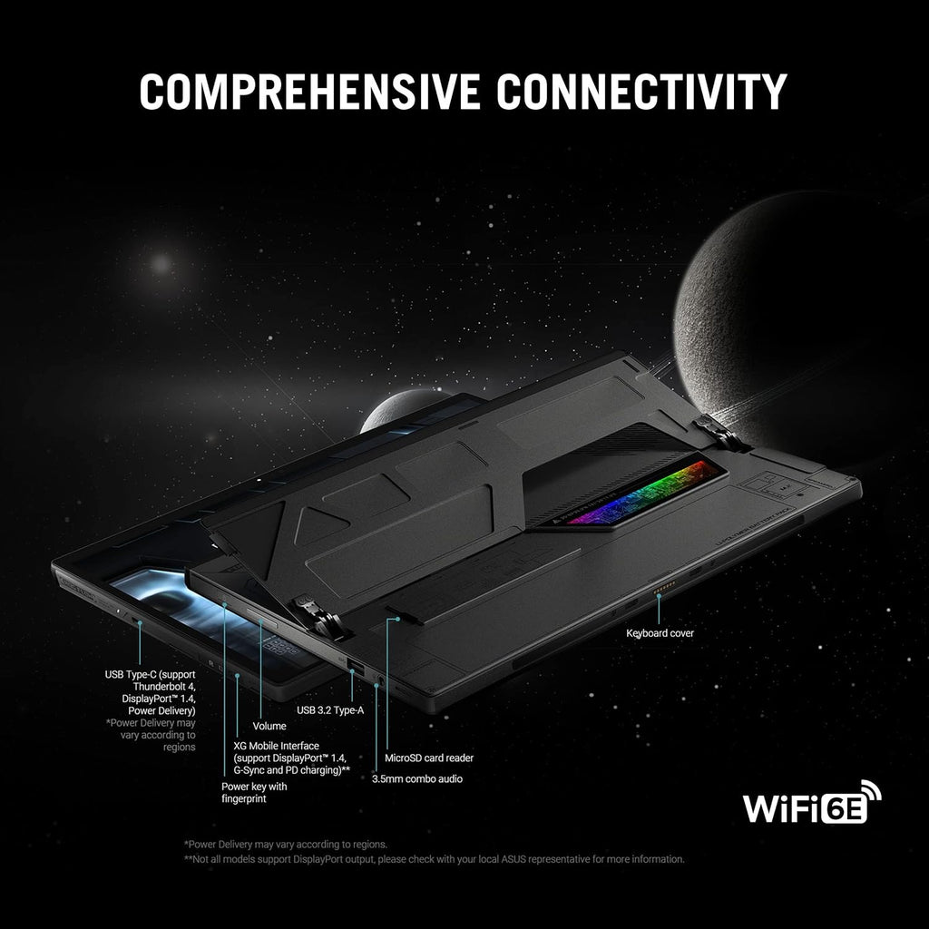 ASUS ROG Flow Z13 (2023) Gaming Laptop Tablet, 13.4' Nebula Display 16:10 QHD 165Hz, GeForce RTX 4050, Intel Core i9-13900H, 16GB LPDDR5, 1TB PCIe SSD, Wi-Fi 6E, Windows 11, GZ301VU-DS94