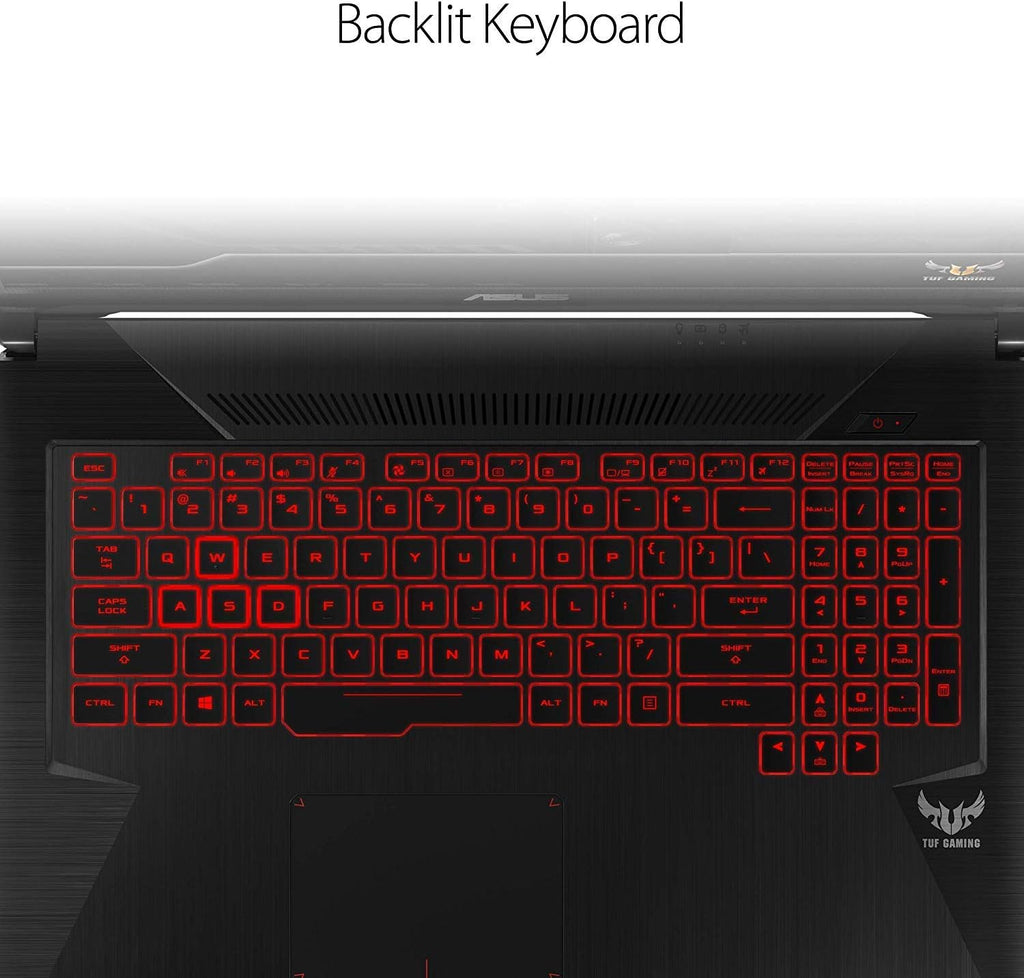 ASUS TUF Gaming Laptop, 17.3' Full HD IPS Type, AMD Ryzen 5 3550H CPU, AMD Radeon RX560X, 8GB DDR4, 512GB PCIe SSD, Gigabit Wi-Fi 5, Windows 10 Home - FX705DY-EH53