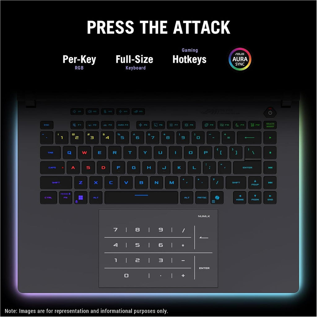 ASUS ROG Strix G16 Gaming Laptop, Intel Ultra 9-275HX, 32 GB DDR5 RAM, 1 TB PCIe SSD, 16' 2.5K (2560x1600) Display, Nvidia G-Force RTX 5080, RGB Backlit Chiclet Keyboard, W11 Pro, Eclipse Gray