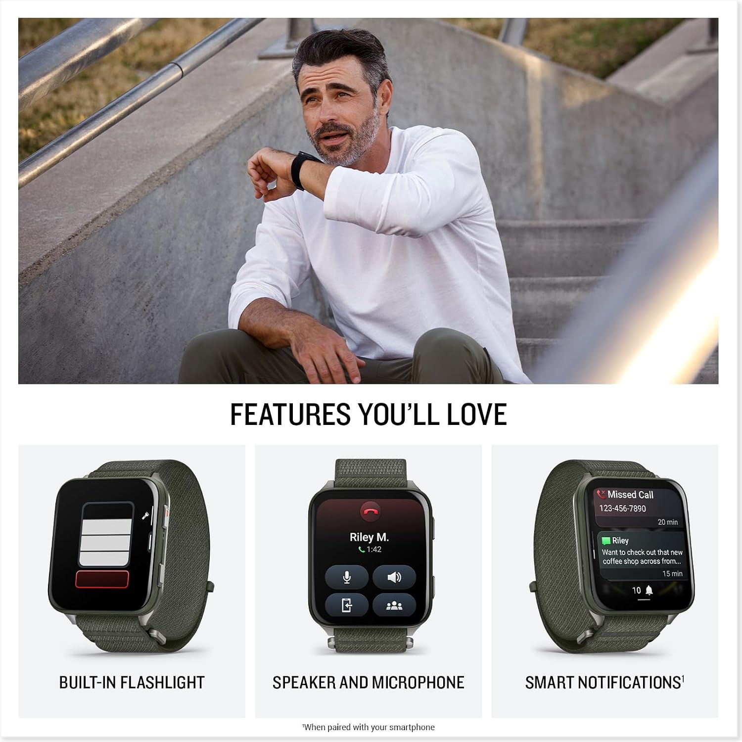 Garmin Venu X1, Thin and Lightweight GPS Smartwatch, 2 inch AMOLED Display, Advanced Health and Fitness Features, Moss with Titanium Caseback Bundle with Accessories
