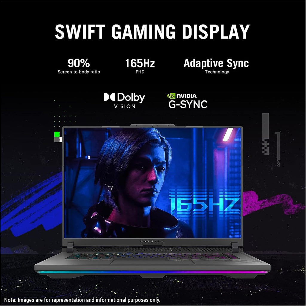 ASUS Rog Strix G16 Gaming Laptop, Intel i9-13980HX, 32 GB DDR5 RAM, 1 TB PCle SSD, 16' QHD+ (1920x1200), Nvidia Geforce RTX 4060, W11 Home