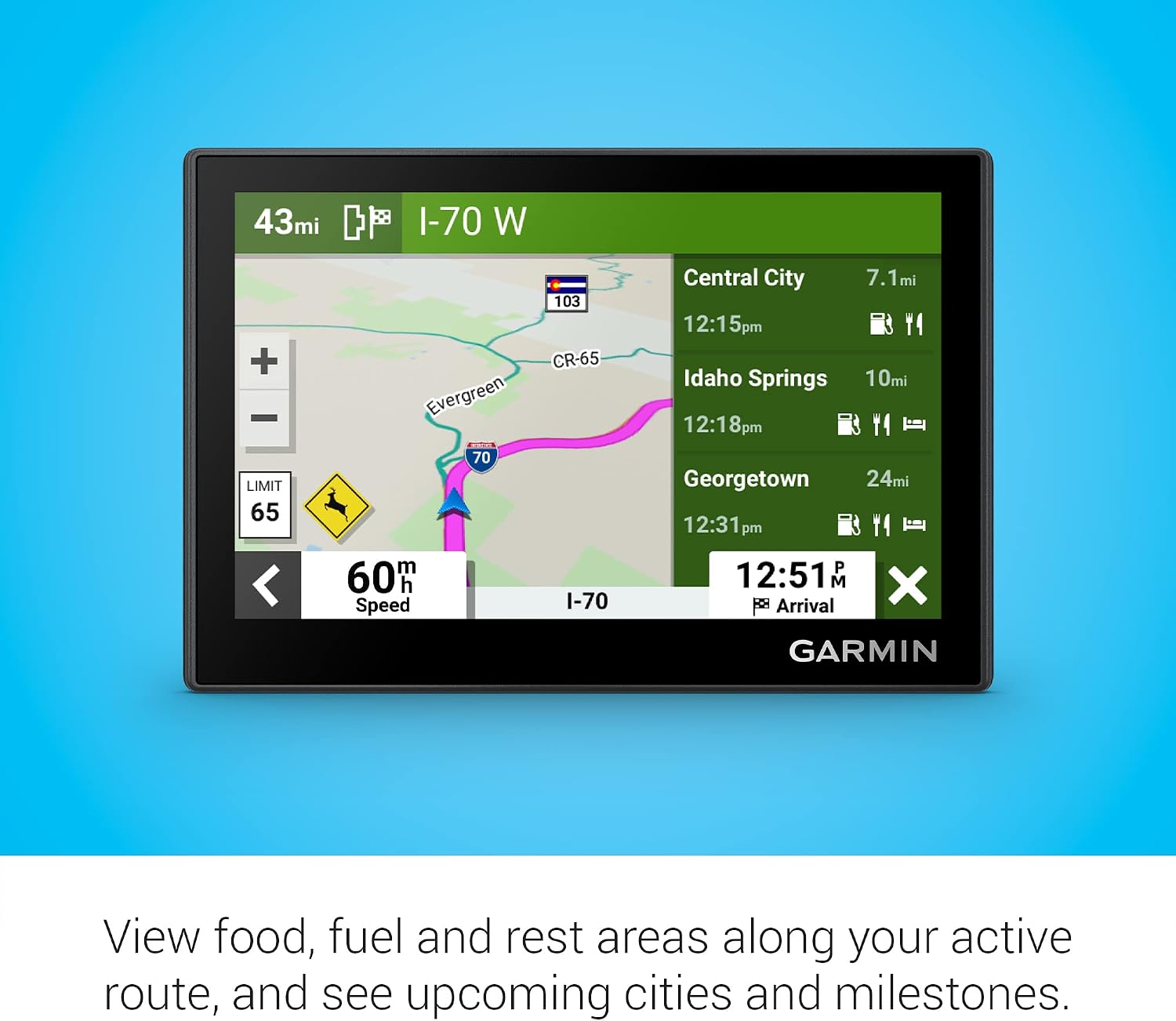 Garmin Drive™ 53 with Traffic, GPS Navigator, High-Resolution Touchscreen, Simple On-Screen Menus and Easy-to-See Map, Driver and Traffic Alerts