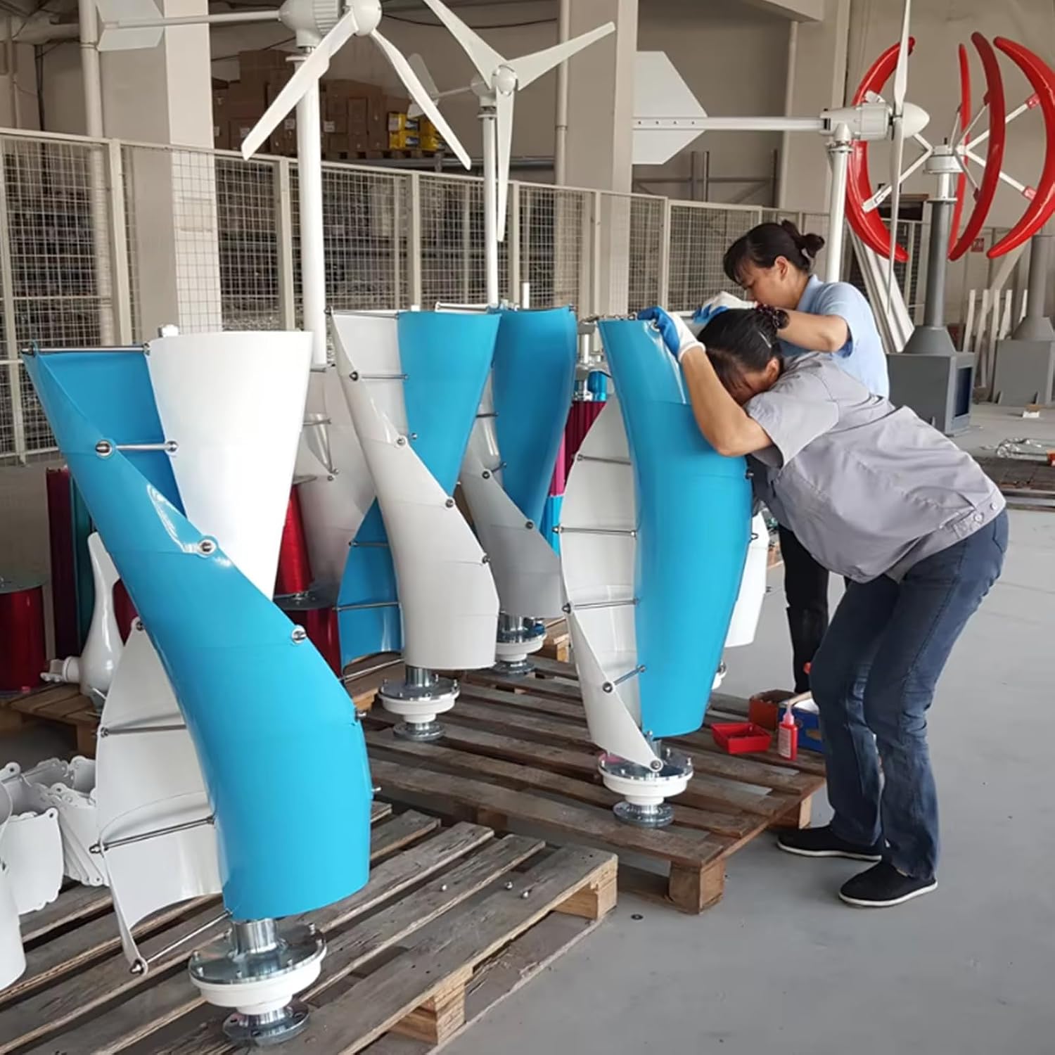 3000 Watt Wind Turbine Generator Kit, Free Energy Windmill Generator, 12V 24V 48V Waterproof Generator W/Controller for Outdoor Garden Streetlight