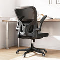 Monhey Office Chair Ergonomic Desk Chair with Lumbar Support&Headrest&Flip-up Arms Height Adjustable Rocking Swivel Computer Chair Multi-Angle from 90° to 125° with 350LBS Capacity