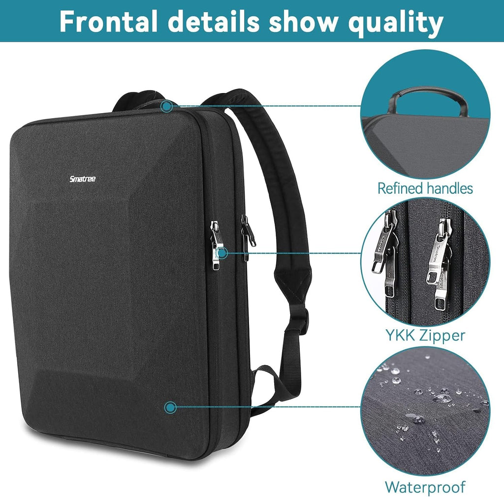 Smatree 17-18inch Hard Travel Men Gaming Laptop Bag for Alienware 18 Area-51/x17 R2, ASUS Vivobook 17/TUF Gaming A17/F17, MSI Stealth 18 AI/Titan 18/CreatorPro X18, Lenovo V17/HP Laptop 17 Backpack