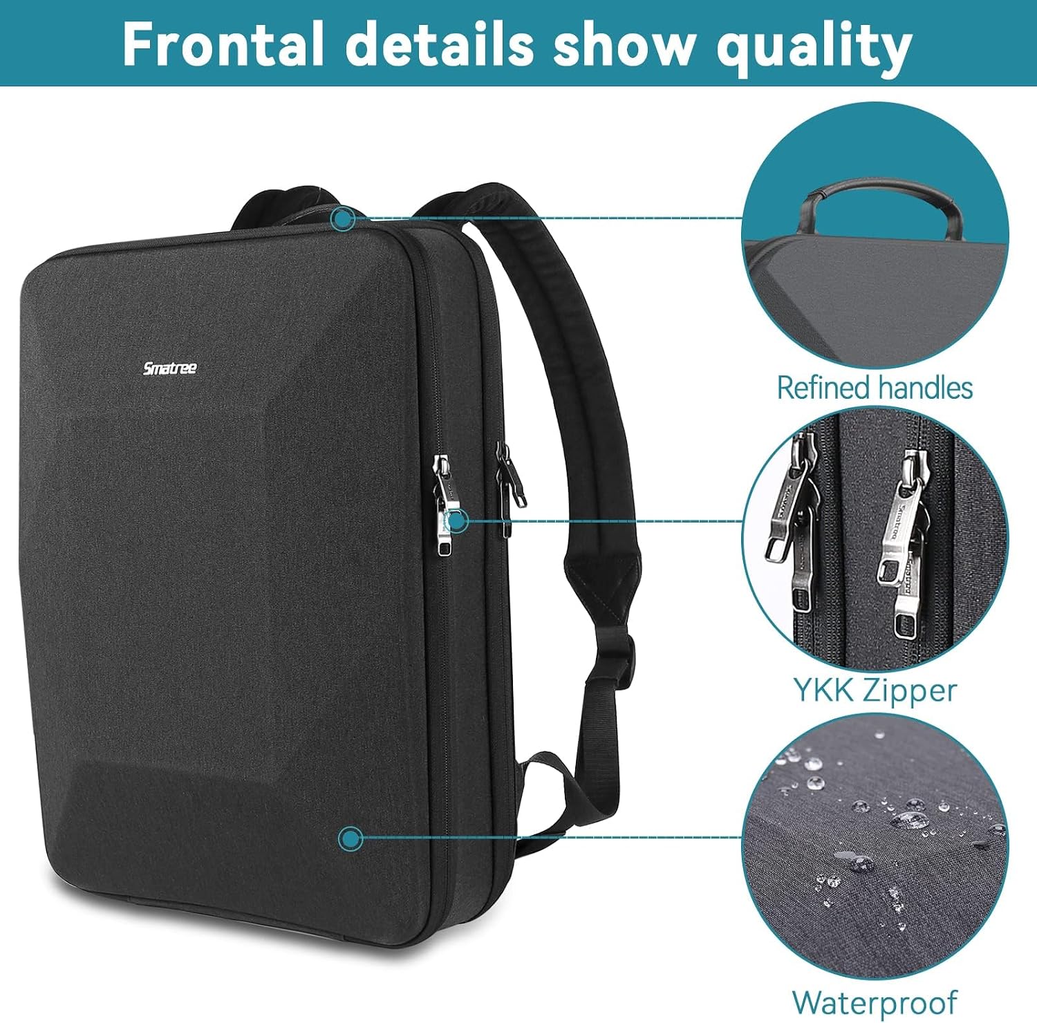 Smatree 17-18inch Hard Travel Men Gaming Laptop Bag for Alienware 18 Area-51/x17 R2, ASUS Vivobook 17/TUF Gaming A17/F17, MSI Stealth 18 AI/Titan 18/CreatorPro X18, Lenovo V17/HP Laptop 17 Backpack