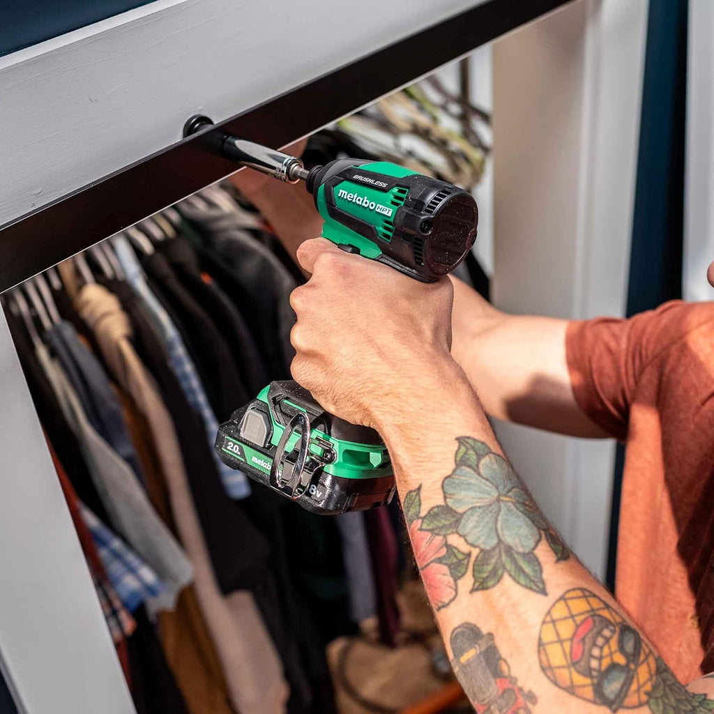 Metabo HPT 18V MultiVolt™ Brad Nailer + Impact Driver Combo Kit, KC18DEXQD